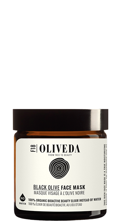 F18 Black Olive Face Mask | Oliveda | Olive Tree People | Olive